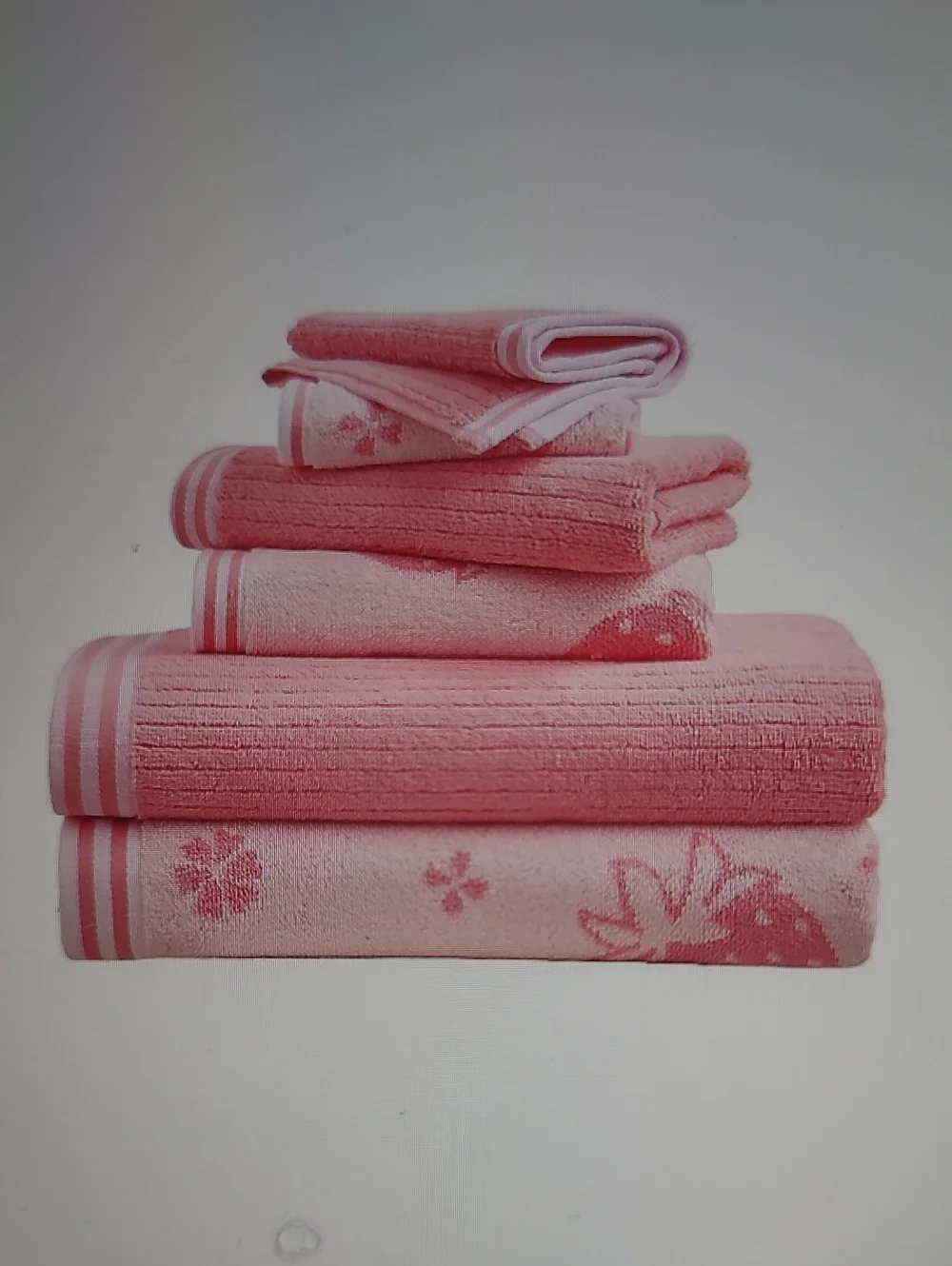 Caro Home Soft Luxe Pink Towel Set - 6 Piece Bundle